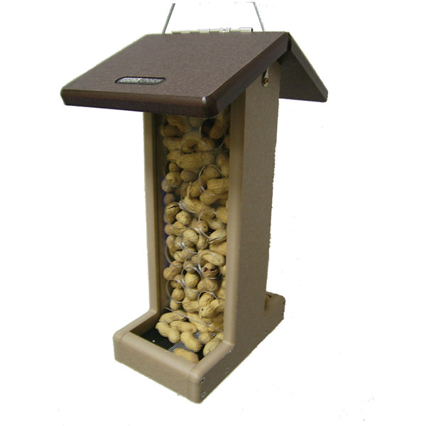 Birds Choice Recycled Whole Peanut Hopper Bird Feeder Wayfair